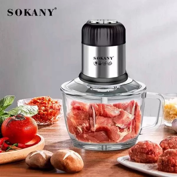 ჩოპერი Sokany 7025, 800W, 2L, Chopper, Black/Siver