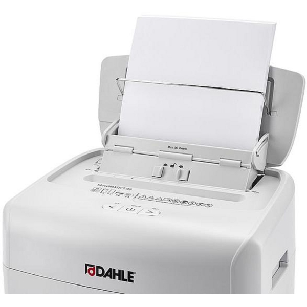 ქაღალდის გამანადგურებელი შრედერი Dahle 35090-16180 ShredMATIC90, Document Shredder, White