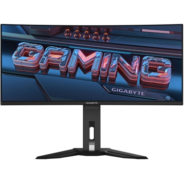 Gigabyte MO34WQC , 34", Curved Monitor, WQHD, OLED, HDMI, DP, USB, USB-C, Black