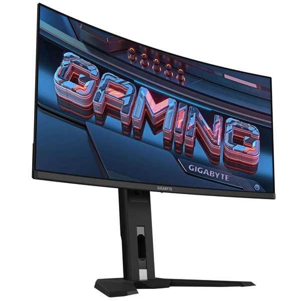 Gigabyte MO34WQC , 34", Curved Monitor, WQHD, OLED, HDMI, DP, USB, USB-C, Black