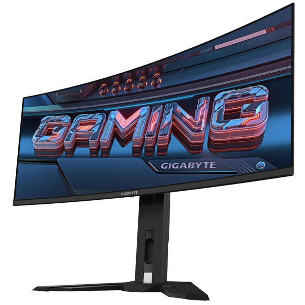 Gigabyte MO34WQC , 34", Curved Monitor, WQHD, OLED, HDMI, DP, USB, USB-C, Black