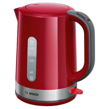 ელექტრო ჩაიდანი Bosch TWK6A514, 2200W, 1.7L, Electric Kettle, Red