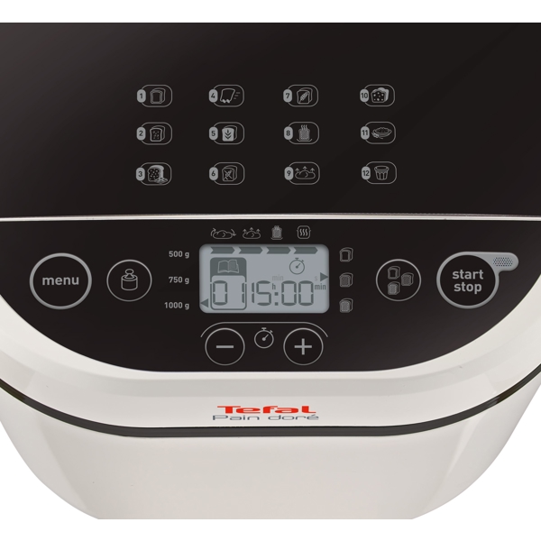 პურის საცხობი Tefal PF210138, 720W, Bread Maker, White