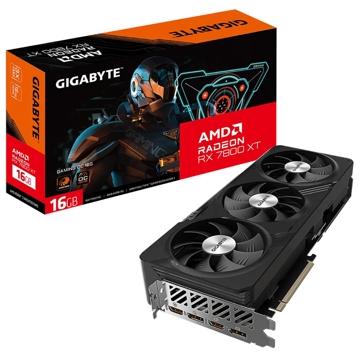 Gigabyte GV-R78XTGAMING OC-16GD GAMING OC, Radeon RX7800 XT, 16GB, 256bit, HDMI, DP, Black