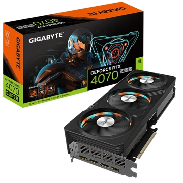 Gigabyte GV-N407SGAMING OC-12GD SUPER GAMING OC, GeForce RTX4070, 8GB, 192bit, HDMI, DP, Black