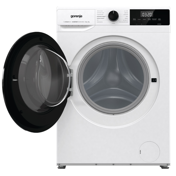 სარეცხი+საშრობი მანქანა Gorenje W1D2A854ADPS, 8Kg, B, 1400 rpm, 74Dba, Washing+Dryer Machine, White