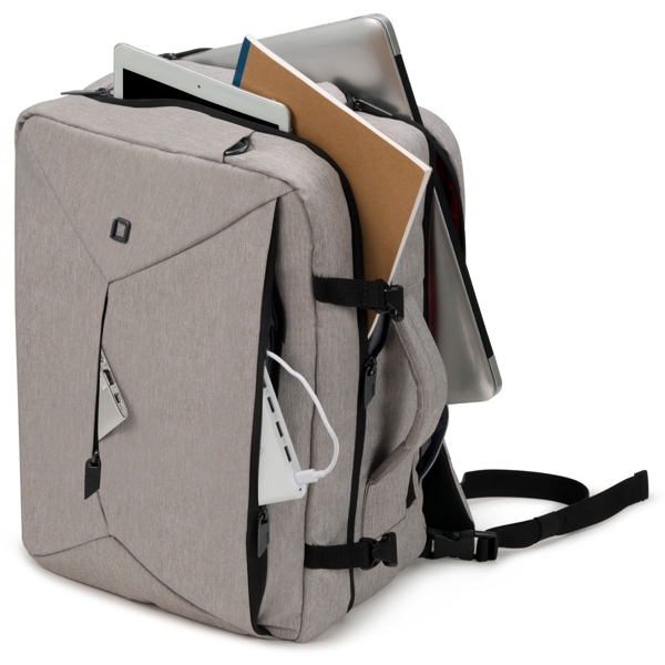 ზურგჩანთა Dicota D31716, 29L, Backpack, Light Grey