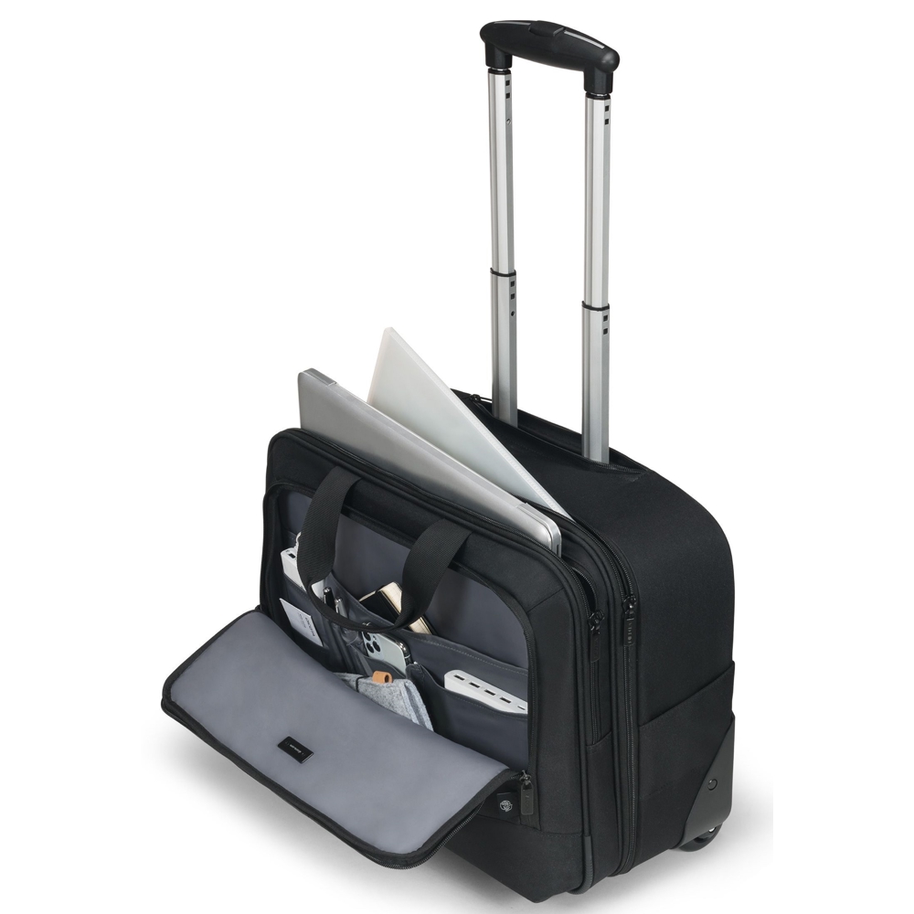 Dicota D32043-RPET, 17.3", 27L, Suitcase, Black