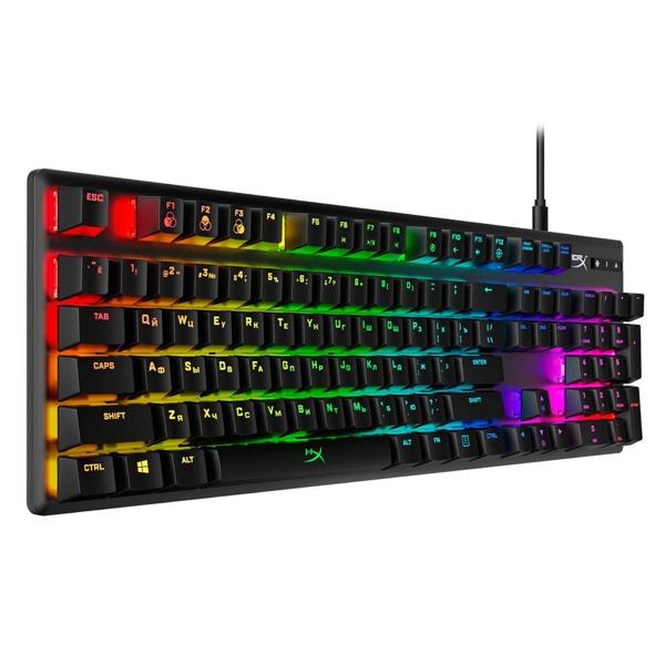 კლავიატურა HyperX 639N3AA, Wired, RGB, USB, Gaming Keyboard, Black