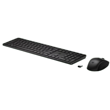 HP 4R009AA, Wireless, USB, Keyboard And Mouse, Black