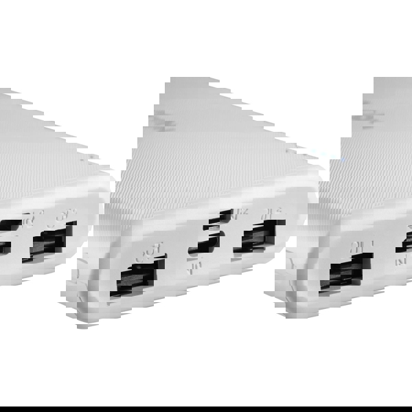 Canyon CNE-CPB1006W, 10000 mAh, Micro USB, USB type-C, Usb, Power Bank, White