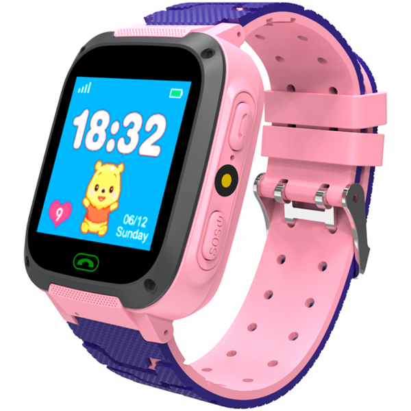 საბავშვო სმარტ საათი Canyon CNE-KW32PP, 1.44", Smart Watch, Pink/Purple