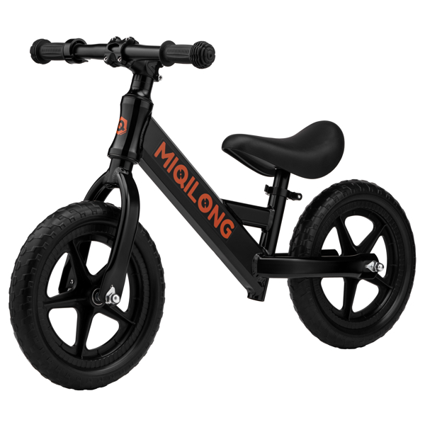 საბავშვო ბალანს ველოსიპედი Miqilong ZCY-HP12 Bigovel, 12", Children's Balance Bicycle, Black