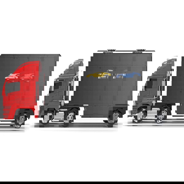 სათამაშო ტრაილერი Driven WH1124Z, Transporter Truck TURBOCHARGE+2 Cars