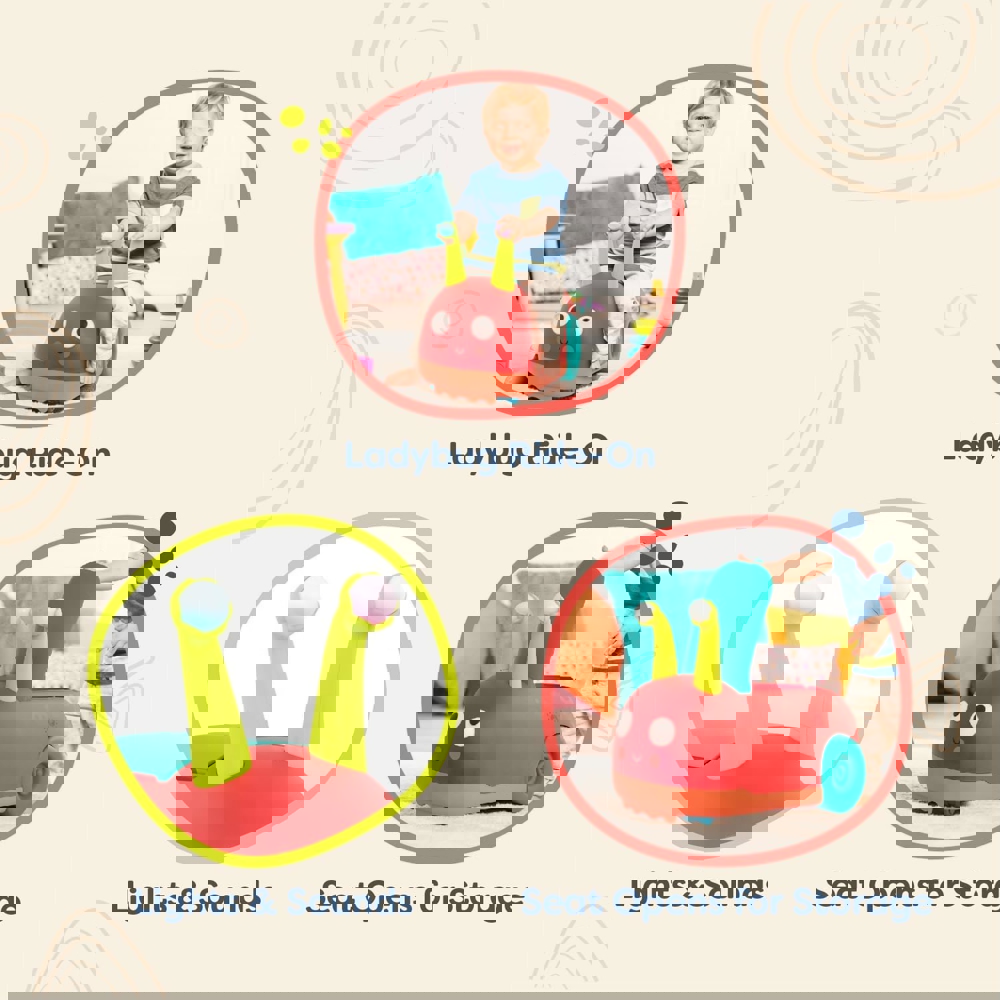 საგორავებელი სათამაშო BToys BX1774Z, LADYBUG RIDE-ON