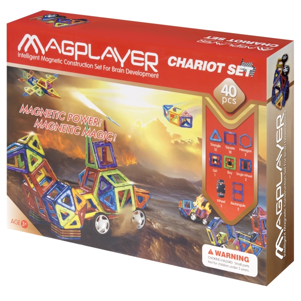 მაგნიტური კონსტრუქცია MagPlayer MPB-40, Constructor Magnetic