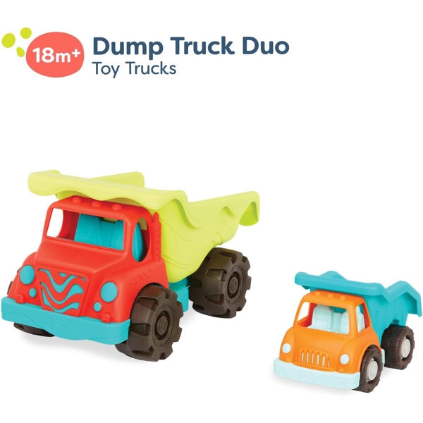 სატვირთო მანქანა BToys BX4509Z, 20" Dump Truck And Smaller Truck