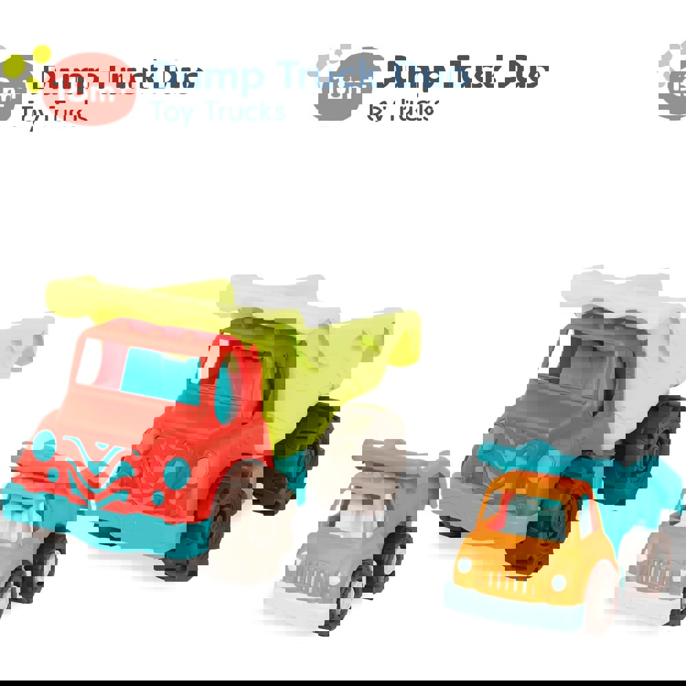 სატვირთო მანქანა BToys BX4509Z, 20" Dump Truck And Smaller Truck