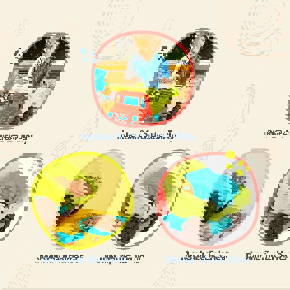 სატვირთო მანქანა BToys BX4509Z, 20" Dump Truck And Smaller Truck