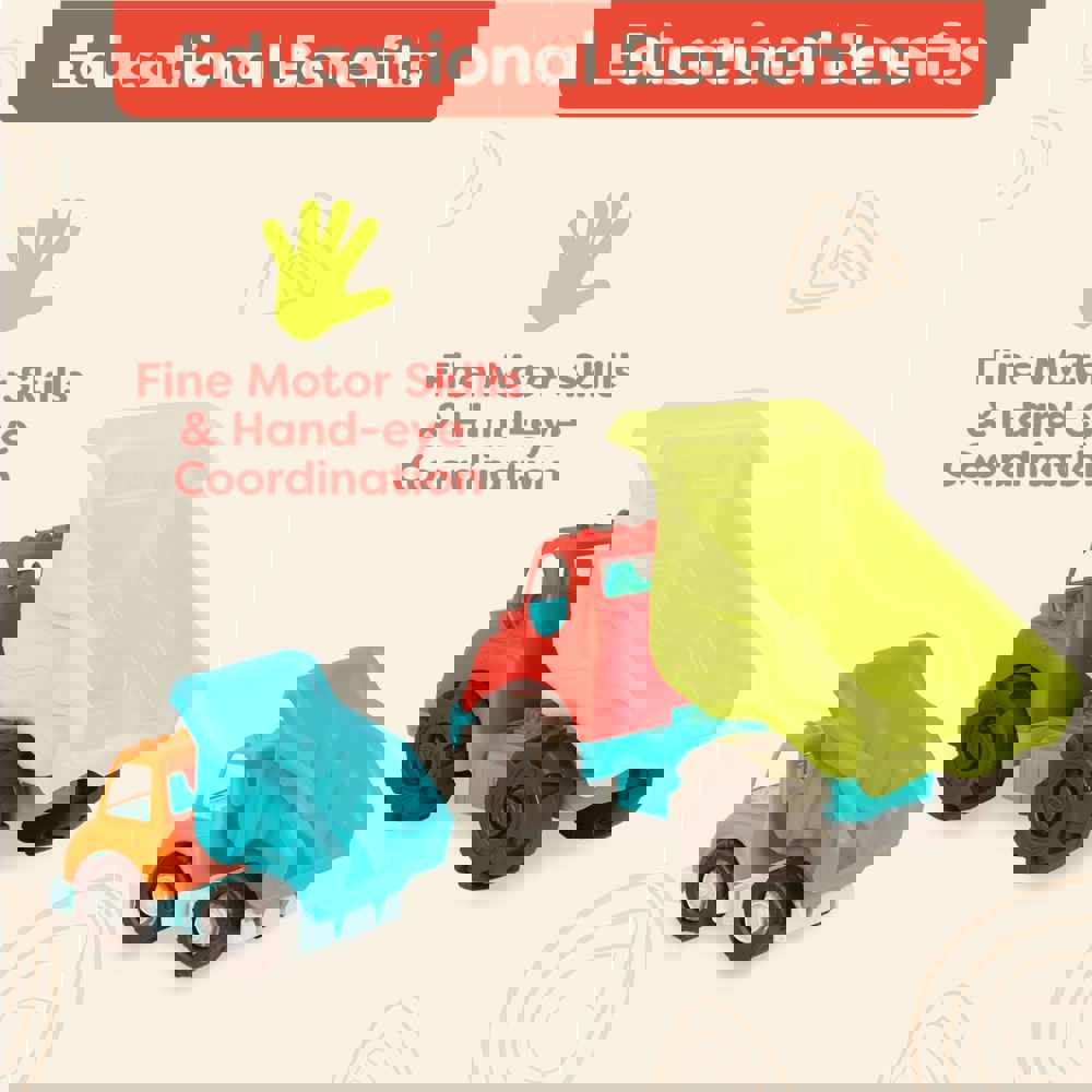 სატვირთო მანქანა BToys BX4509Z, 20" Dump Truck And Smaller Truck