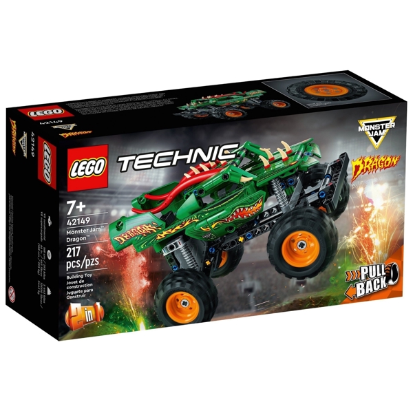 ასაწყობი კონსტრუქცია Lego 42149, Monster Jam Dragon