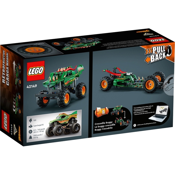 ასაწყობი კონსტრუქცია Lego 42149, Monster Jam Dragon