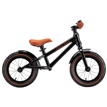 Miqilong ZCY-RVA12 Bigovel, 12", Children's Balance Bicycle, Black