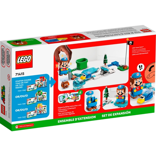 ასაწყობი კონსტრუქცია Lego 71415, Super Mario Ice Mario Suit And Frozen World Expansion Set