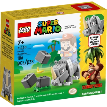 ასაწყობი კონსტრუქცია Lego 71420, Super Mario Rambi the Rhino Expansion Set