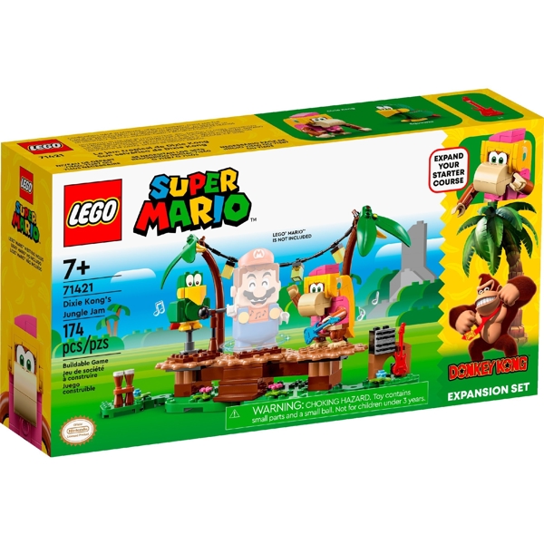 ასაწყობი კონსტრუქცია Lego 71421, Super Mario Dixie Kong's Jungle Jam Expansion Set