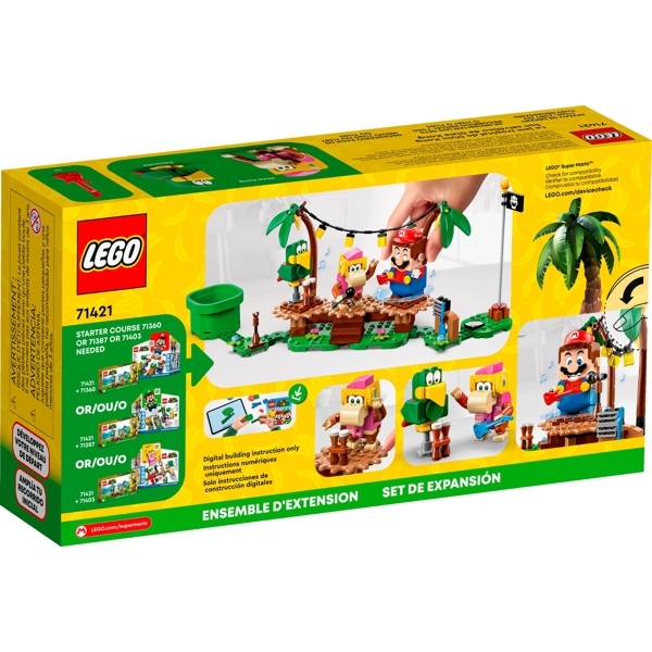 ასაწყობი კონსტრუქცია Lego 71421, Super Mario Dixie Kong's Jungle Jam Expansion Set