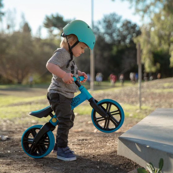 საბავშვო ბალანს ველოსიპედი YVolution YT16B2 Bigovel Yvelo, Children's Balance Bicycle, Junior Blue