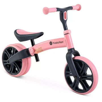 საბავშვო ბალანს ველოსიპედი YVolution YT16P2 Bigovel Yvelo, Children's Balance Bicycle, Junior Pink