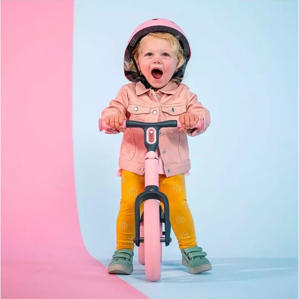 საბავშვო ბალანს ველოსიპედი YVolution YT16P2 Bigovel Yvelo, Children's Balance Bicycle, Junior Pink