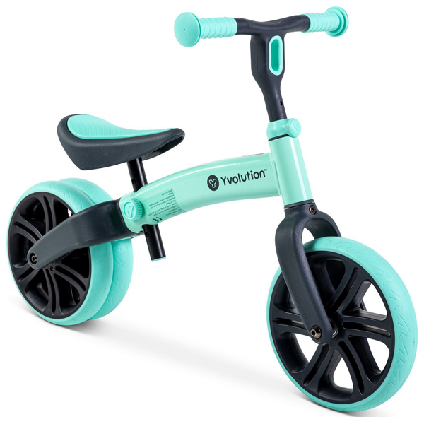 საბავშვო ბალანს ველოსიპედი YVolution YT16G2 Bigovel Yvelo, Children's Balance Bicycle, Junior Green