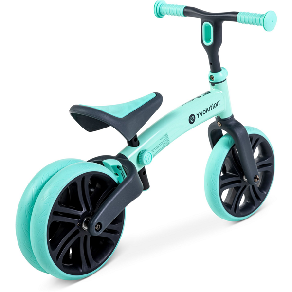 საბავშვო ბალანს ველოსიპედი YVolution YT16G2 Bigovel Yvelo, Children's Balance Bicycle, Junior Green