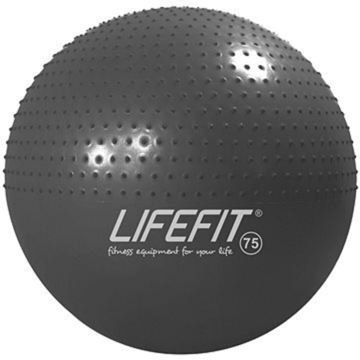 გიმნასტიკის ბურთი მასაჟორით Lifefit 531GYMHM7521, 200Kg, Gymnastic Ball, Grey