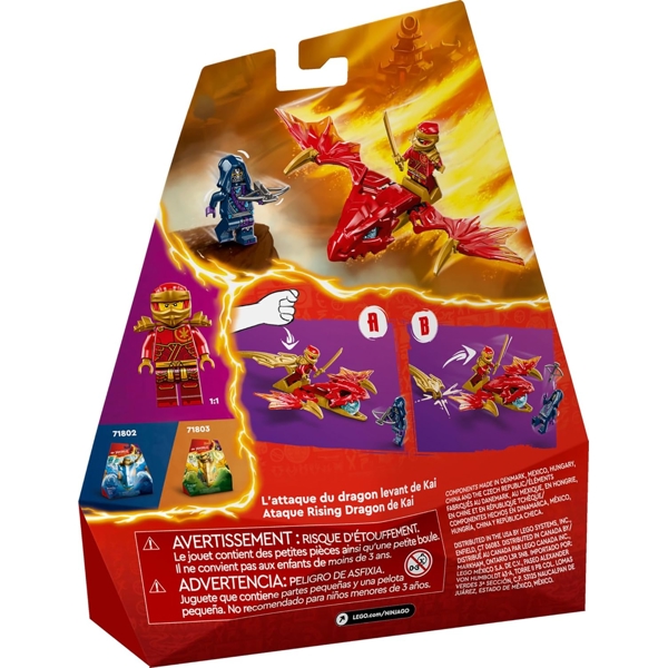 ასაწყობი კონსტრუქცია Lego 71801, Ninjago Kai's Rising Dragon Strike