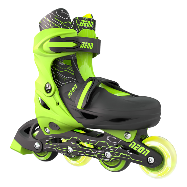 როლიკები Neon NT10G4, 34-37, Roller Skates Combo, Green