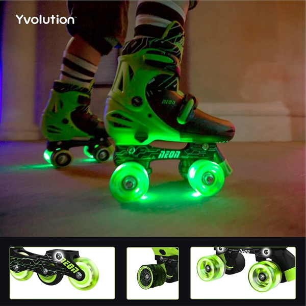 როლიკები Neon NT10G4, 34-37, Roller Skates Combo, Green