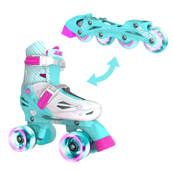 როლიკები Neon NT10T4, 34-37, Roller Skates Combo, Turquoise