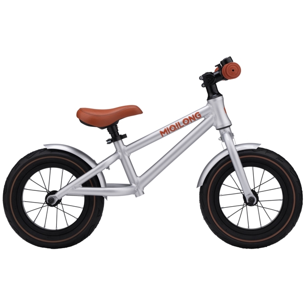 საბავშვო ბალანს ველოსიპედი Miqilong ZCY-RVA12 Bigovel, 12", Children's Balance Bicycle, Silver