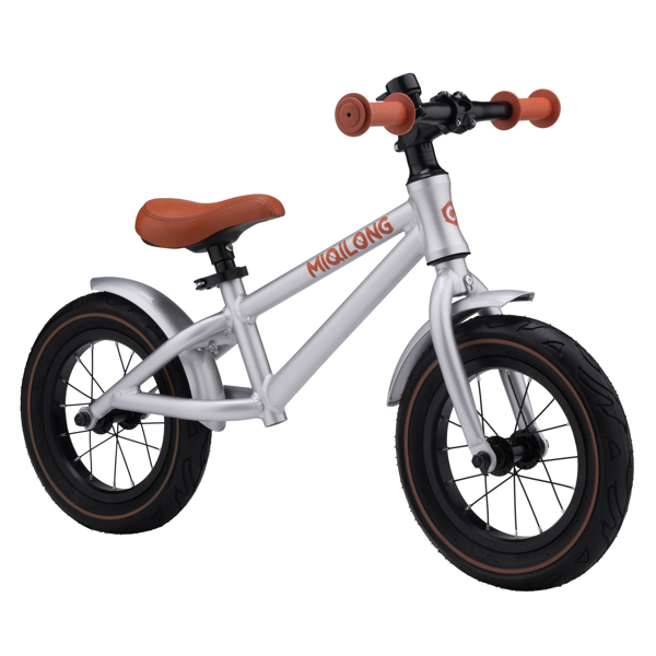 საბავშვო ბალანს ველოსიპედი Miqilong ZCY-RVA12 Bigovel, 12", Children's Balance Bicycle, Silver