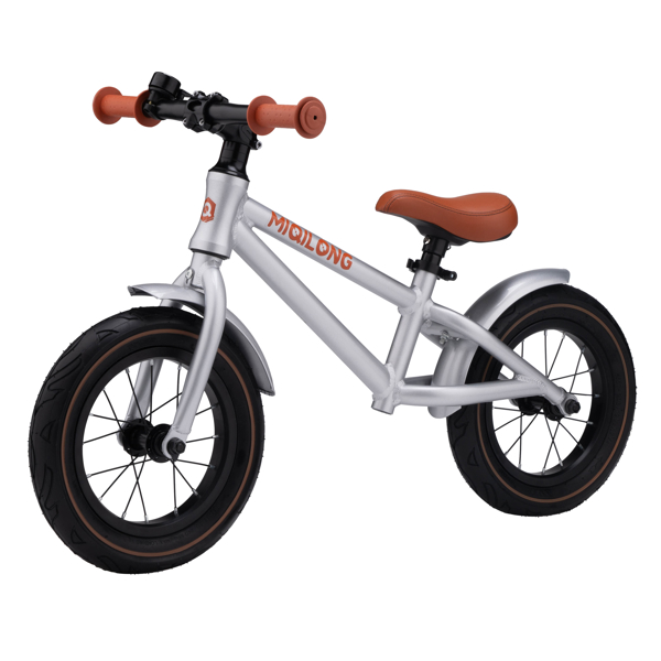 საბავშვო ბალანს ველოსიპედი Miqilong ZCY-RVA12 Bigovel, 12", Children's Balance Bicycle, Silver