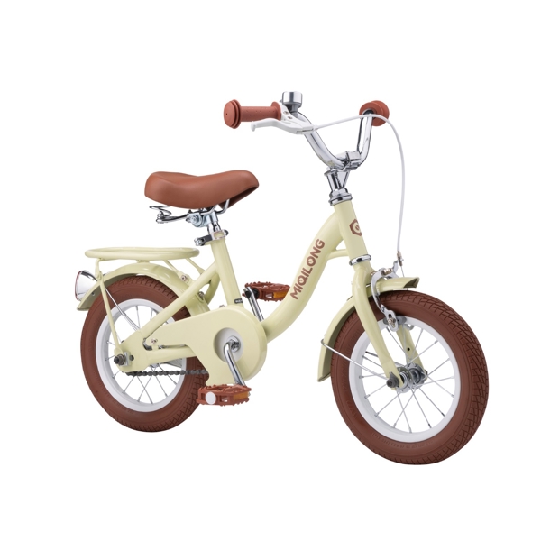 Miqilong RBB-LS12, 12", Children's Bicycle, Beige