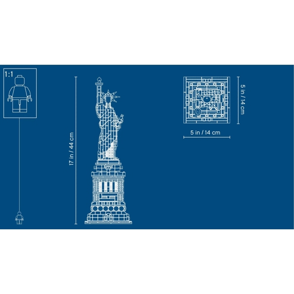 ასაწყობი კონსტრუქცია Lego 21042, Statue Of Liberty