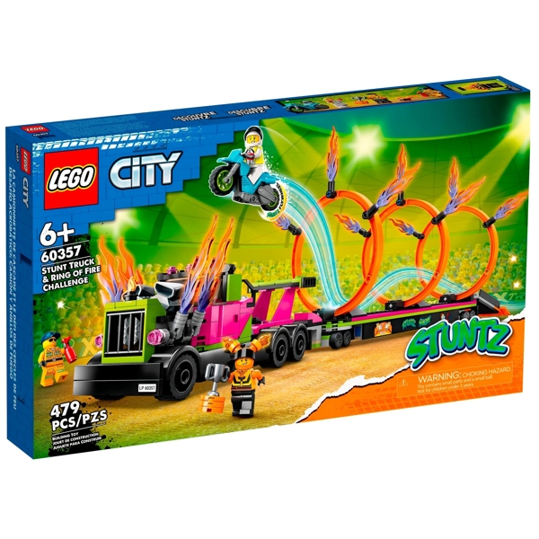 Lego 60357, Stuntz Stunt Truck & Ring of Fire Challenge