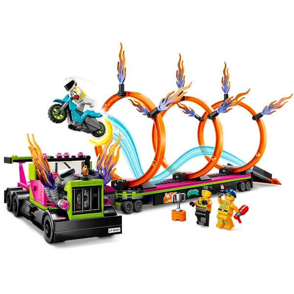 Lego 60357, Stuntz Stunt Truck & Ring of Fire Challenge