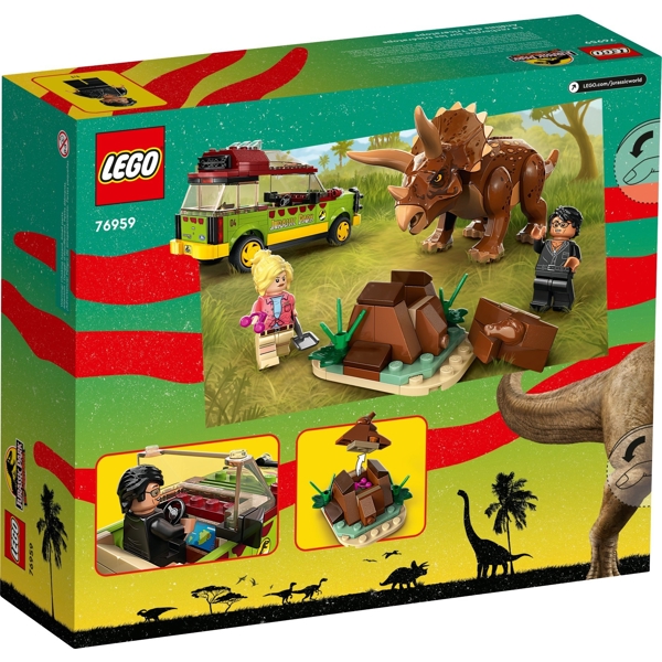 Lego 76959, Jurassic World Triceratops Research