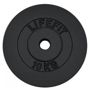 შტანგის ბლინი Lifefit F-KOT30-10, 10Kg, Black